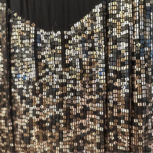 MARELLA women's black sequins top - SIZE XL - Picture 7 of 9